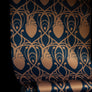 Cardiac Damask Wallpaper - Midnight Blue & Copper Gold-Anatomy Boutique-Anatomy Boutique