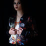 AB X EVI ANTONIO - Vanitas Satin Bomber Jacket-Anatomy Boutique-Anatomy Boutique