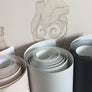 Anatomical Heart Wallpaper - Concrete and White-Anatomy Boutique-Anatomy Boutique