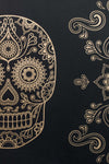 Skull Wallpaper Sample - Black & Gold-Anatomy Boutique-Anatomy Boutique