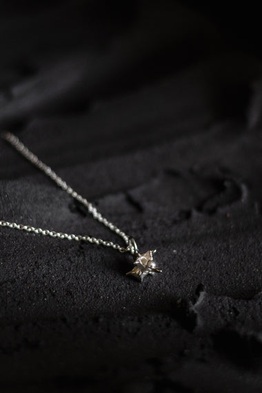 AB X CADENCE LONDON Diminutive Vertebra Necklace - SILVER-Anatomy Boutique-Anatomy Boutique
