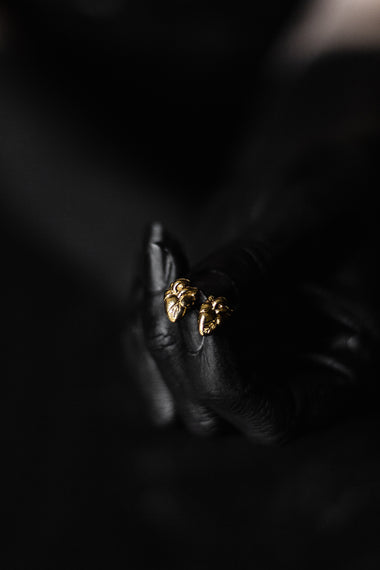 AB X CADENCE LONDON Tender Heart Earrings - GOLD-Anatomy Boutique-Anatomy Boutique