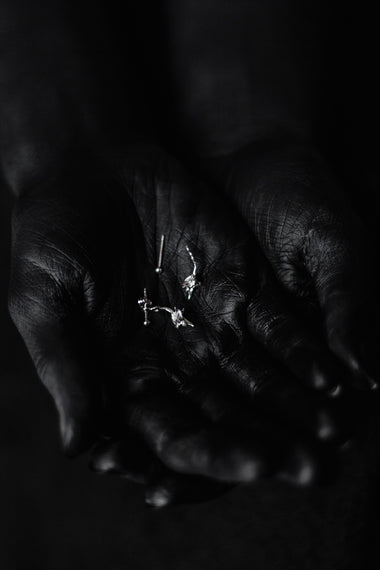 AB X CADENCE LONDON Diminutive Vertebra Ear Jackets - GOLD-Anatomy Boutique-Anatomy Boutique