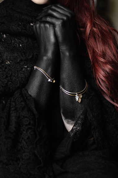 AB X CADENCE LONDON Soulful Heart Bangle - SILVER-Anatomy Boutique-Anatomy Boutique