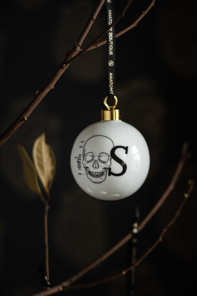 Anatomy Alphabet Ceramic Christmas Tree Baubles-Anatomy Boutique-Anatomy Boutique