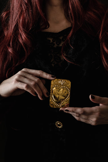 Vintage Ex Voto Gold Heart Tamata-Anatomy Boutique-Anatomy Boutique