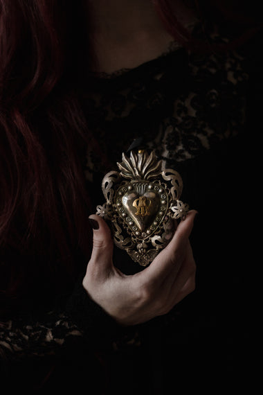 Vintage Ex Voto Sacred Heart-Anatomy Boutique-Anatomy Boutique