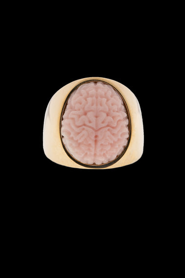 AB X IOANNA LIBERTA Pink Opal Brain Ring-Anatomy Boutique-Anatomy Boutique