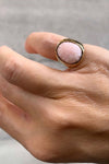 AB X IOANNA LIBERTA Pink Opal Brain Ring-Anatomy Boutique-Anatomy Boutique