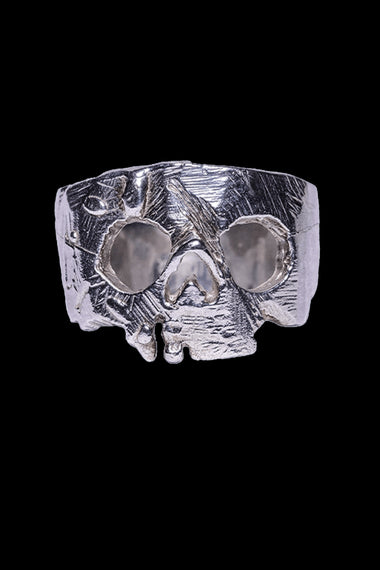 AB X IOANNA LIBERTA Skull Ring Silver-Anatomy Boutique-Anatomy Boutique