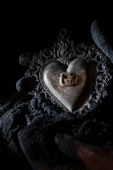 Vintage Ex Voto Sacred Heart Small-Anatomy Boutique-Anatomy Boutique