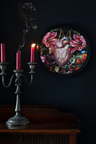 AB X EVI ANTONIO - Framed Vanitas Heart Artwork-Anatomy Boutique-Anatomy Boutique