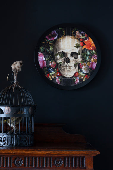 AB X EVI ANTONIO - Framed Vanitas Skull Artwork-Anatomy Boutique-Anatomy Boutique