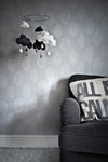 Anatomical Heart Wallpaper - Concrete and White-Anatomy Boutique-Anatomy Boutique