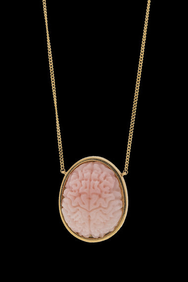 AB X IOANNA LIBERTA Pink Opal Brain Necklace-Anatomy Boutique-Anatomy Boutique
