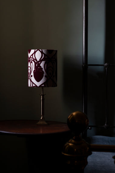 Cardiac Damask Lampshade - Small-Anatomy Boutique-Anatomy Boutique